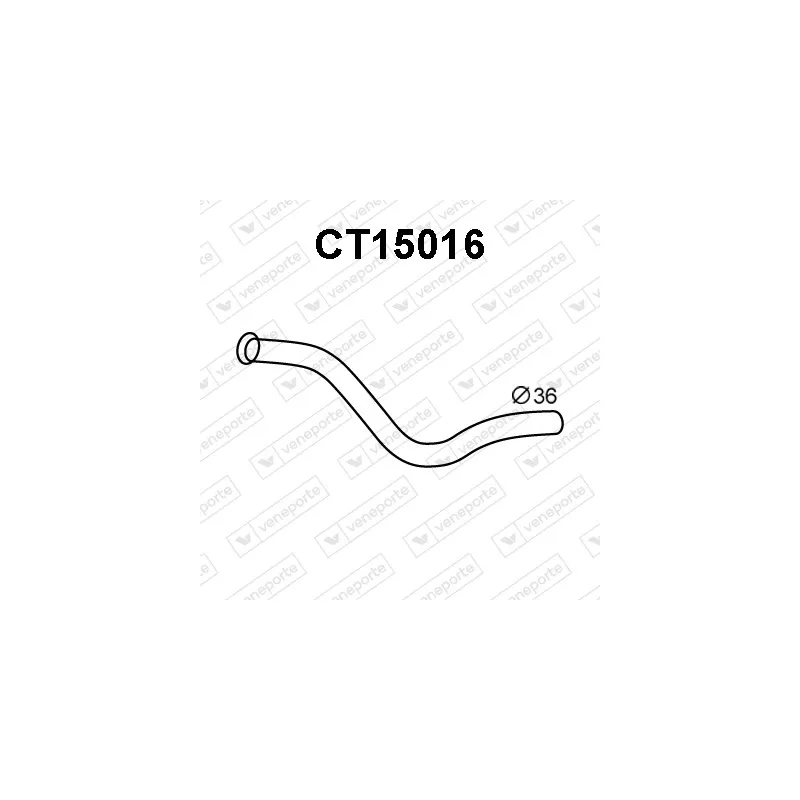 Tuyau d'échappement avant gauche VENEPORTE CT15016