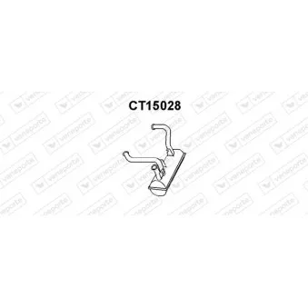 Silencieux avant VENEPORTE CT15028