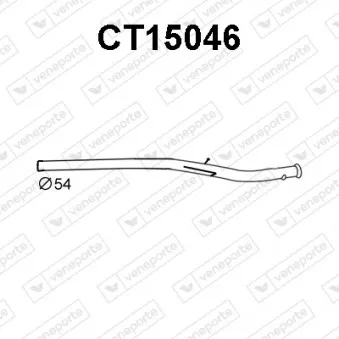 Tuyau d'échappement VENEPORTE CT15046