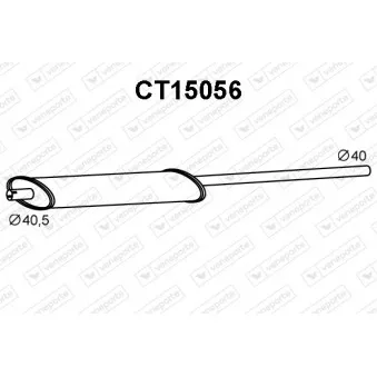 Silencieux avant VENEPORTE