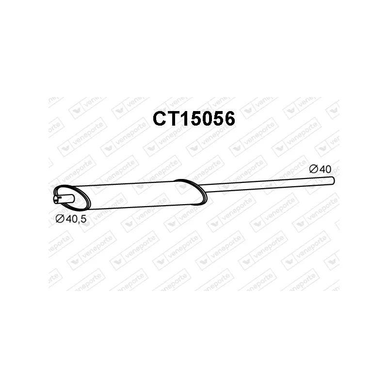 Silencieux avant VENEPORTE CT15056