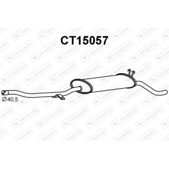 Silencieux arrière VENEPORTE CT15057