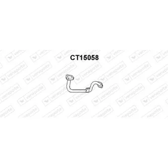 Tuyau d'échappement VENEPORTE CT15058