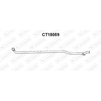 Tuyau d'échappement VENEPORTE CT15059