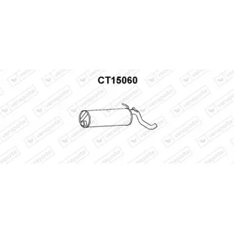 Silencieux arrière VENEPORTE CT15060