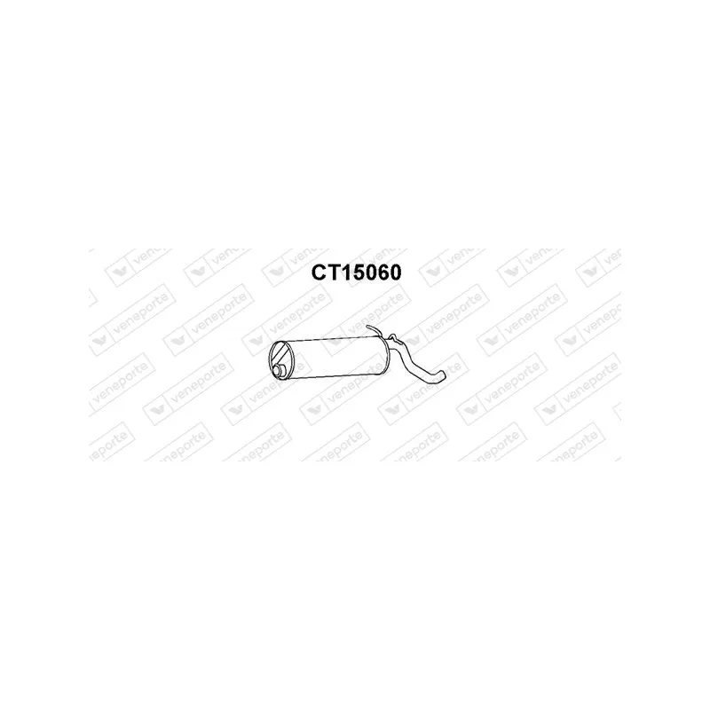 Silencieux arrière VENEPORTE CT15060
