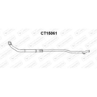 Tuyau d'échappement VENEPORTE CT15061