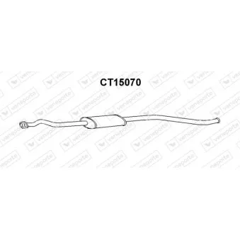 Silencieux central VENEPORTE CT15070