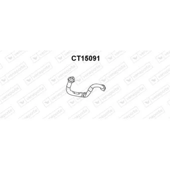 Tuyau d'échappement VENEPORTE CT15091