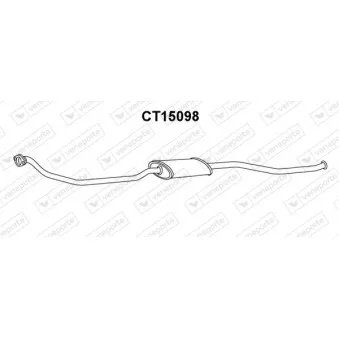 Silencieux central VENEPORTE CT15098