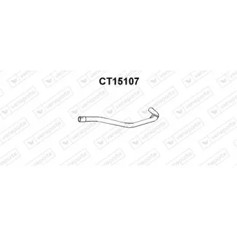 Tuyau d'échappement VENEPORTE CT15107