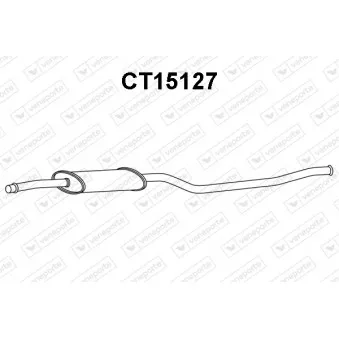 Silencieux central VENEPORTE CT15127