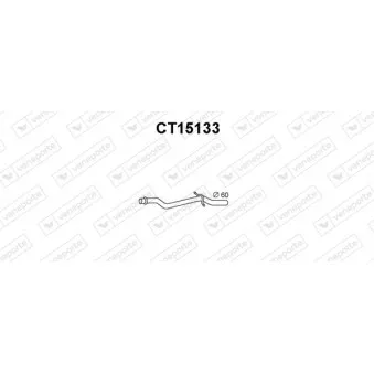 Tuyau d'échappement VENEPORTE CT15133