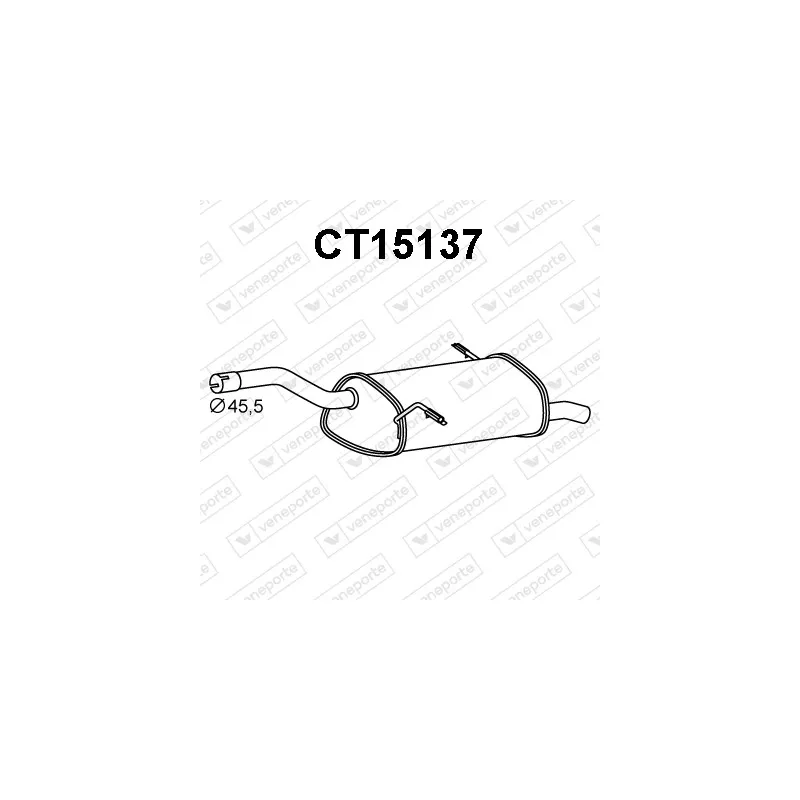 Silencieux arrière VENEPORTE CT15137