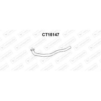 Tuyau d'échappement VENEPORTE CT15147