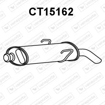 Silencieux arrière VENEPORTE CT15162