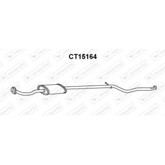 Silencieux avant VENEPORTE CT15164