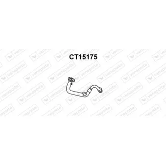Tuyau d'échappement VENEPORTE CT15175