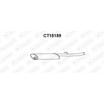 Silencieux avant VENEPORTE CT15189