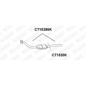 Tube de réparation, catalyseur VENEPORTE CT15200