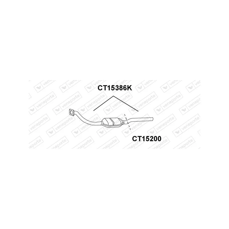 Tube de réparation, catalyseur VENEPORTE CT15200