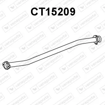 Tuyau d'échappement VENEPORTE CT15209