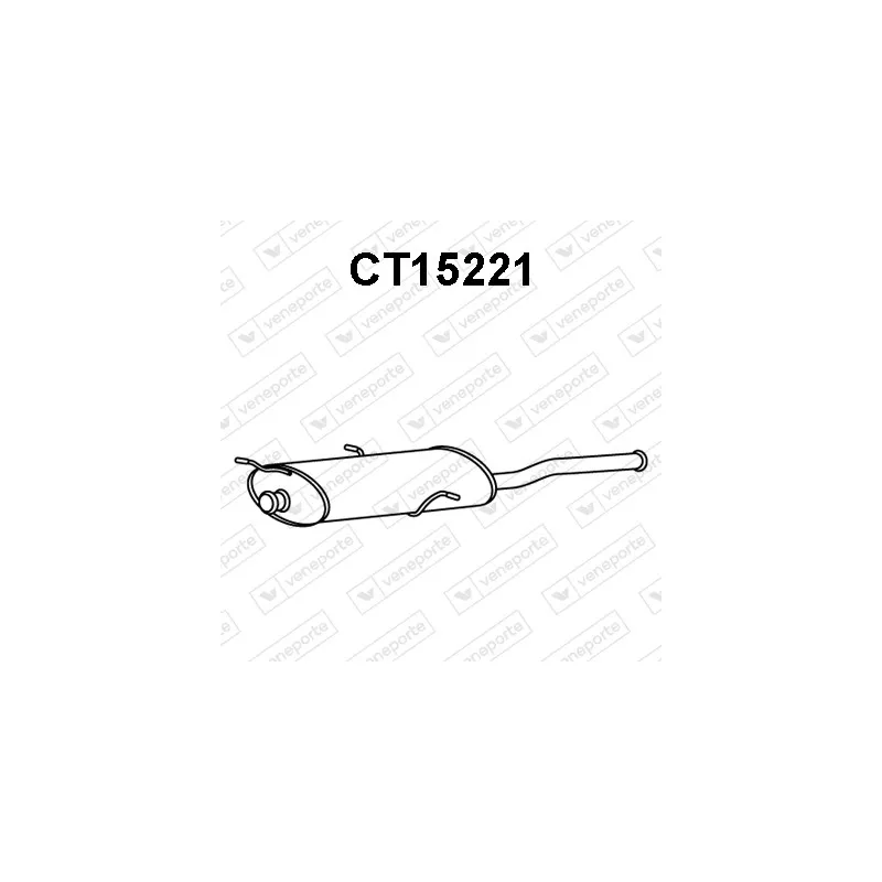 Silencieux arrière VENEPORTE CT15221