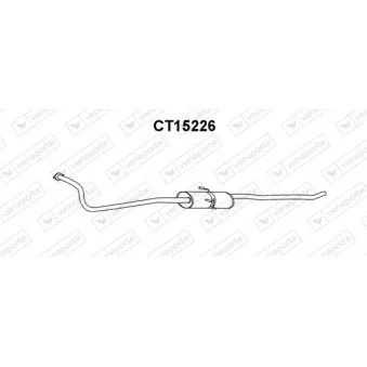 Silencieux avant VENEPORTE CT15226