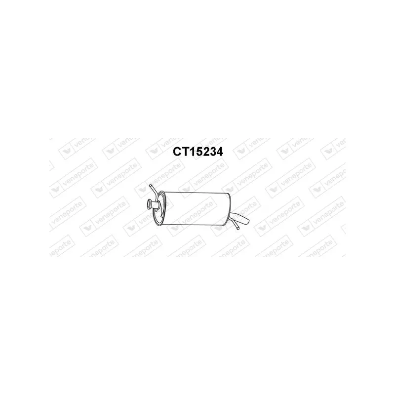 Silencieux arrière VENEPORTE CT15234