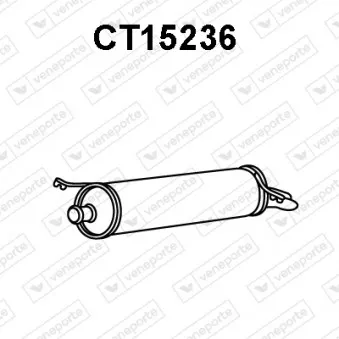 Silencieux arrière VENEPORTE CT15236