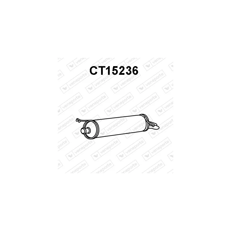 Silencieux arrière VENEPORTE CT15236