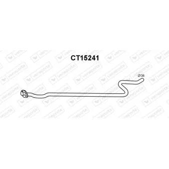 Tuyau d'échappement VENEPORTE CT15241