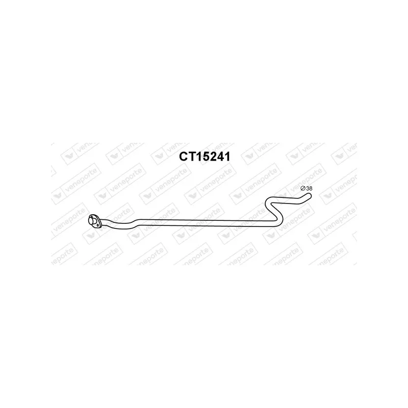 Tuyau d'échappement VENEPORTE CT15241
