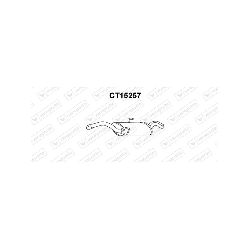 Silencieux arrière VENEPORTE CT15257