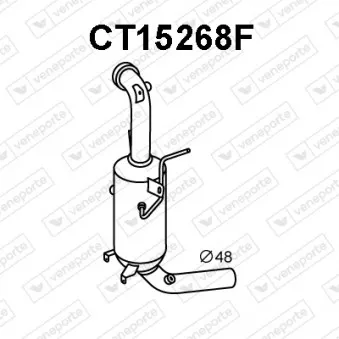 Filtre à particules / à suie, échappement VENEPORTE CT15268F