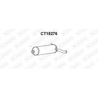 Silencieux arrière VENEPORTE CT15276