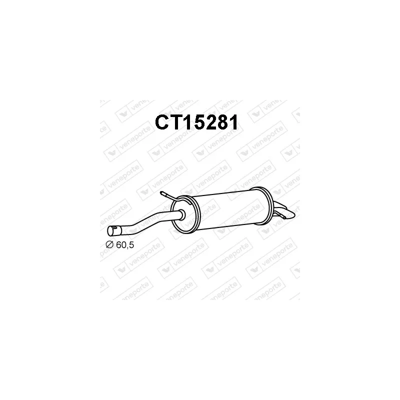 Silencieux arrière VENEPORTE CT15281