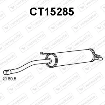 Silencieux arrière VENEPORTE CT15285