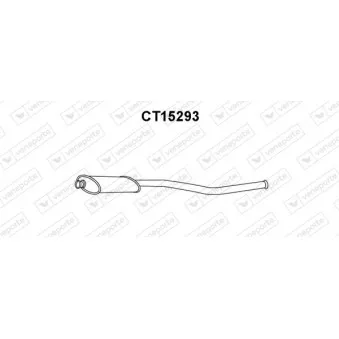 Silencieux avant VENEPORTE CT15293