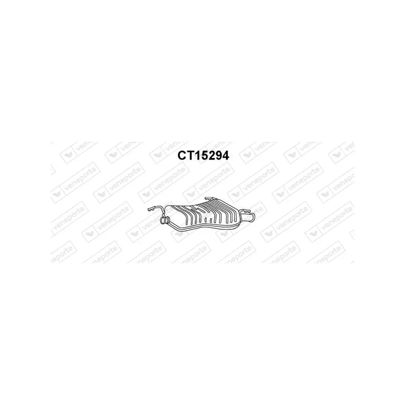 Silencieux arrière VENEPORTE CT15294