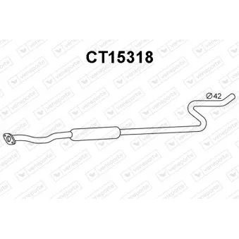 Silencieux avant VENEPORTE CT15318