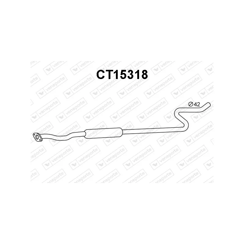 Silencieux avant VENEPORTE CT15318