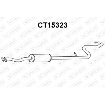 Silencieux avant VENEPORTE