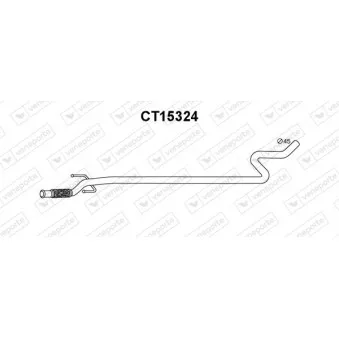 Tuyau d'échappement VENEPORTE CT15324