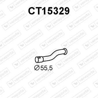 Tuyau d'échappement VENEPORTE CT15329
