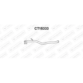 Tube de réparation, catalyseur VENEPORTE CT15333