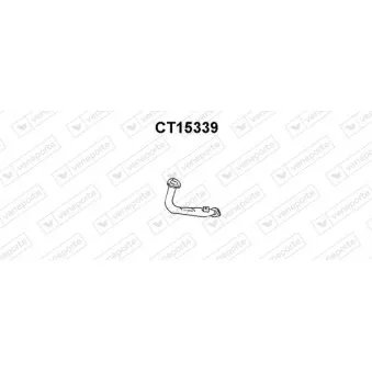 Tuyau d'échappement VENEPORTE CT15339