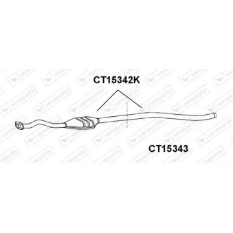 Tube de réparation, catalyseur VENEPORTE CT15343
