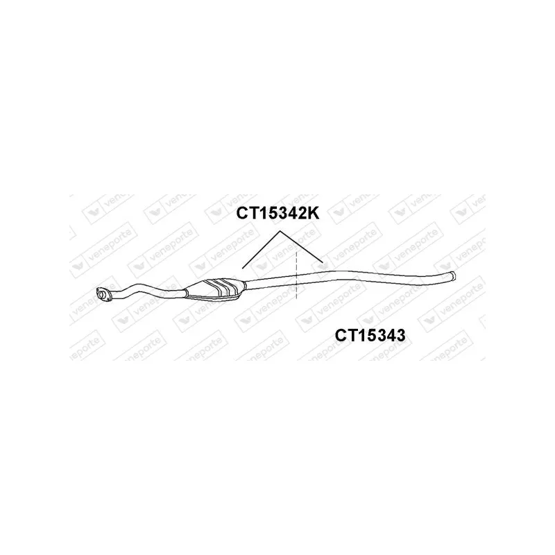 Tube de réparation, catalyseur VENEPORTE CT15343
