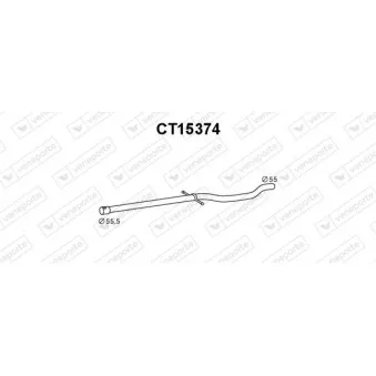 Tube de réparation, catalyseur VENEPORTE CT15374